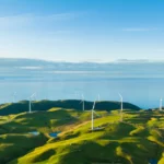 ISO14001:2026 Transition Course 33 mountains with windmills with the ocean in distance